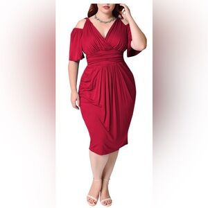 Elegant Red Women's Dress